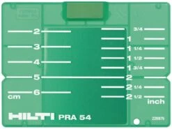 Target Plate PRA 54 (CM/IN)